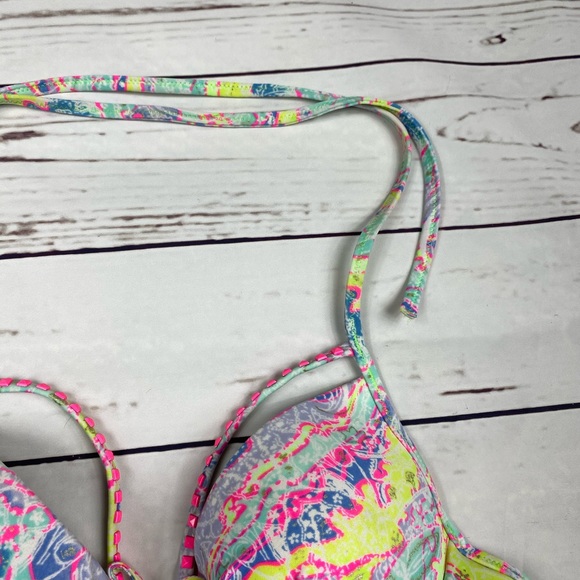 34A VS Multicolor Stud Bikini Top - Picture 3 of 13